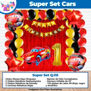 Super set de Decoración Cars