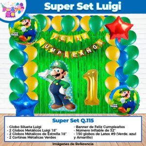 Super Set De Decoración Luigi