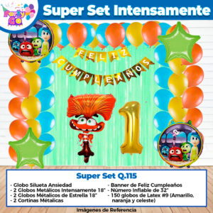 Super Set De Decoración Ansiedad Intensamente