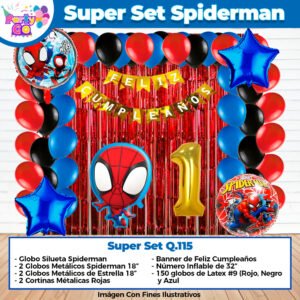 Super Set De Decoración Spidey