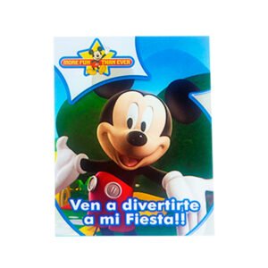 Invitaciones Temáticas Mickey Mouse 10 uds