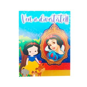 Invitaciones Temáticas Blancanieves 10 uds