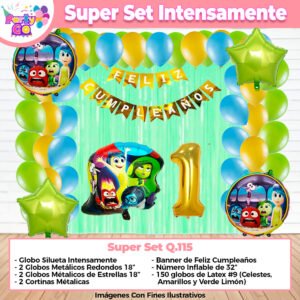 Super Set De Decoración Intensamente