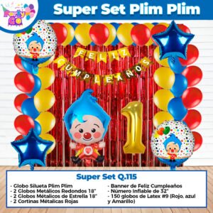 Super Set De Decoración Plim Plim