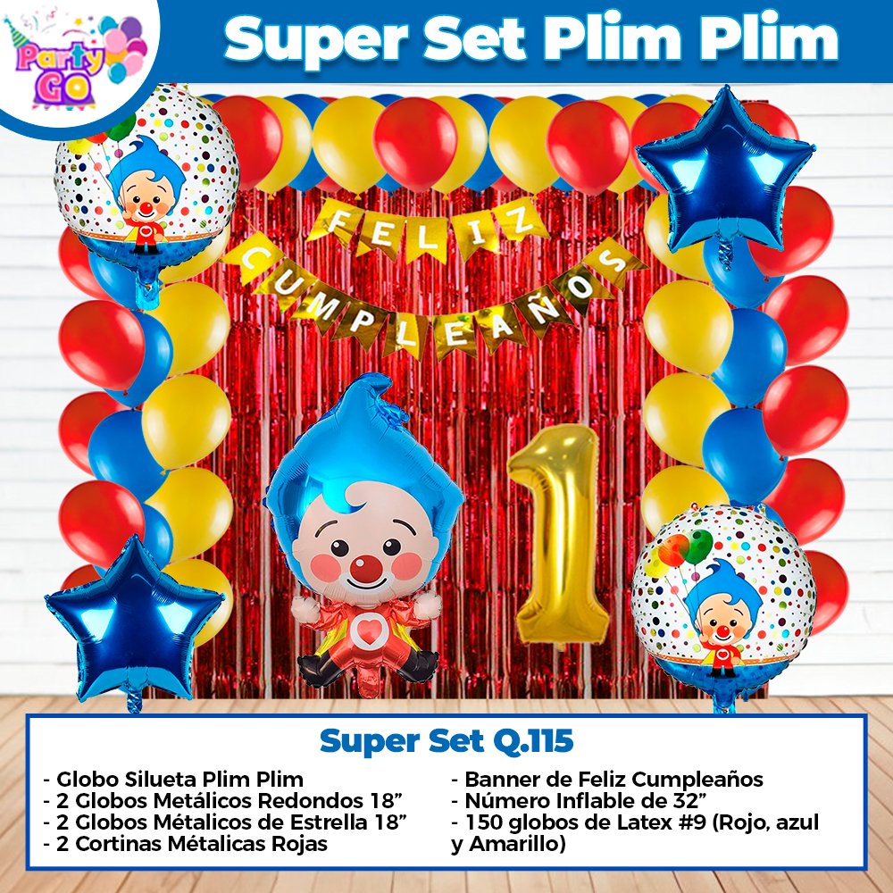 Super Set De Decoración Plim Plim
