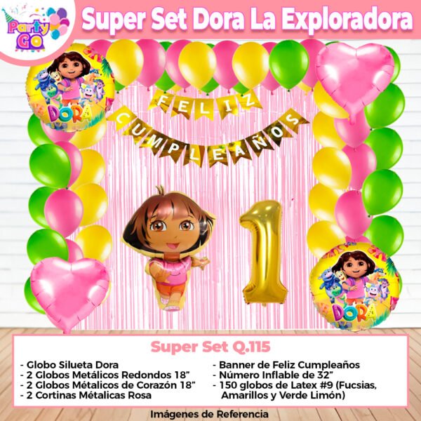 Super Set De Decoración Dora La Exploradora – PartyGO
