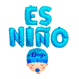 Set De Globos Es Niño 7 Piezas