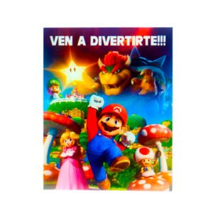 Invitaciones Temáticas Super Mario Bros 10 uds