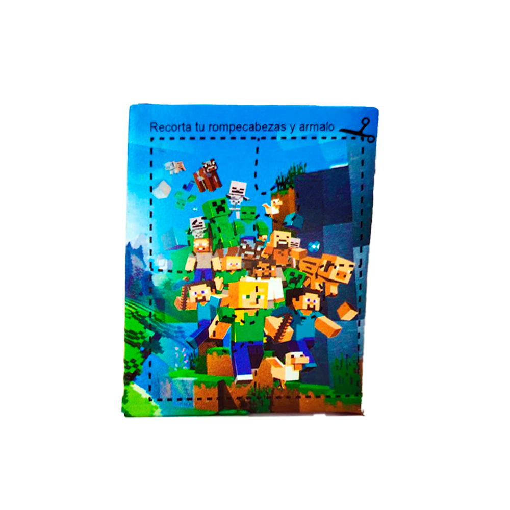 Juegos de Memoria Para Sorpresas Minecraft 12 uds - Imagen 3