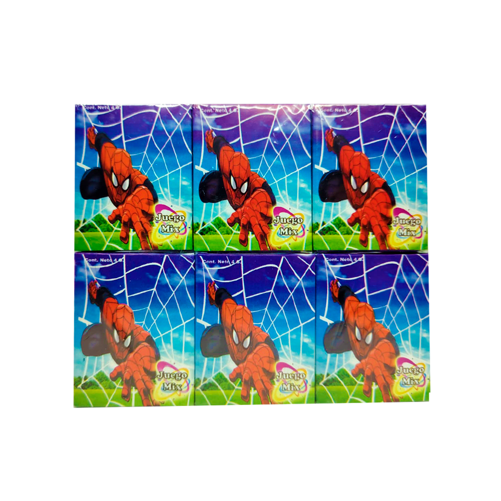 Juegos de Memoria Para Sorpresas Spiderman 12 uds